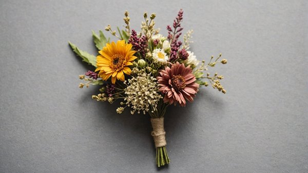 Boutonnière fleur séchée : élégance durable pour vos événements
